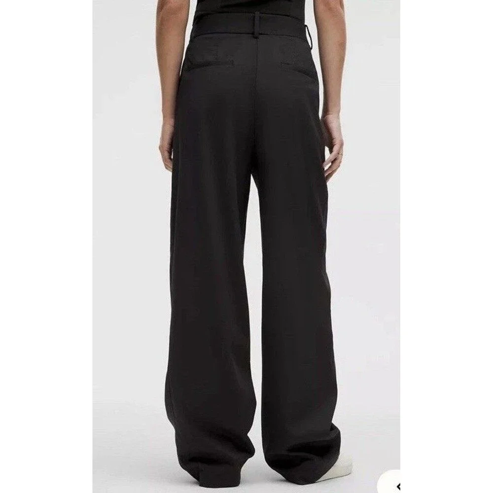 Lululemon Pleat Front High Rise Trouser Pants TRUE NAVY ASIA FIT  SZ L 29'  NWOT